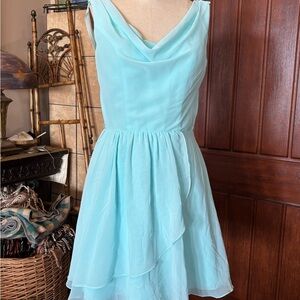 DaVinci Light Blue Mini Dress